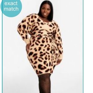 Ashley Stewart sweater Dress with belt loop no belt size 12  New …